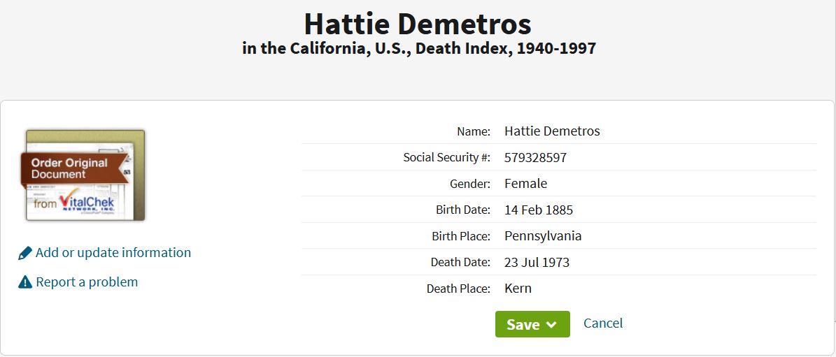 death index